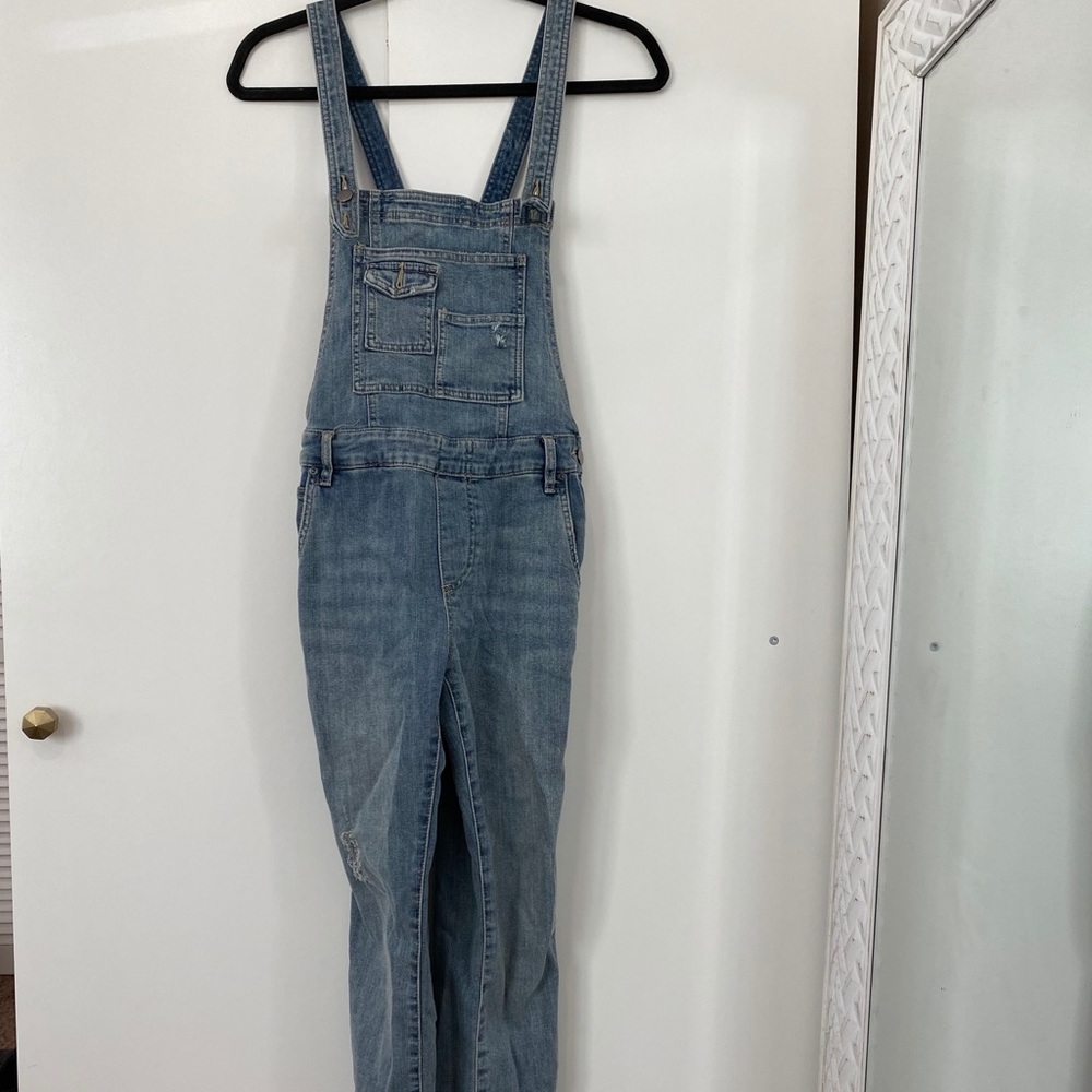 Free People denim overalls